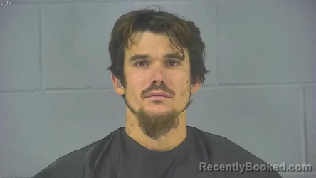 Mugshot of Russel Dylan Theodore Hobbs booked in Hancock County, Indiana on August 28, 2026