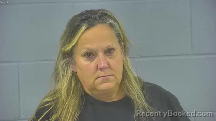 Mugshot of Kelly Kay Harvey Wensel booked in Hancock County, Indiana on August 29, 2026