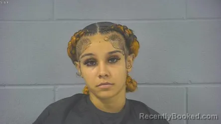 Mugshot of Destanie Raelynn Depangher-Miles booked in Hancock County, Indiana on August 30, 2026