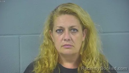 Mugshot of Heather Elaine Gillaspie booked in Hancock County, Indiana on August 30, 2026