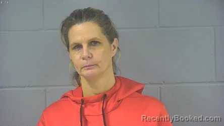 Mugshot of Heather Elaine Schroeder booked in Hancock County, Indiana on August 31, 2026