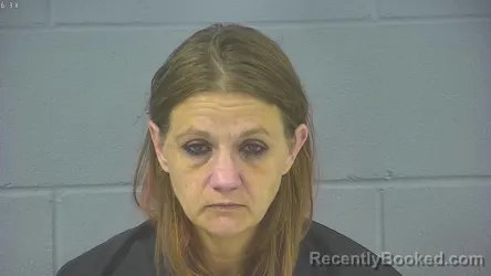 Mugshot of Angela Michelle Hinkle booked in Hancock County, Indiana on September 6, 2026
