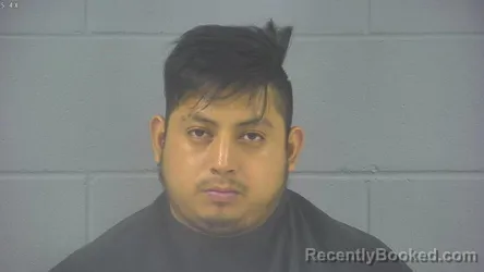Mugshot of Carlos Enrique Aguilon Coronado booked in Hancock County, Indiana on September 12, 2026
