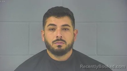 Mugshot of Anthony Arevalo Diaz booked in Hancock County, Indiana on September 14, 2026