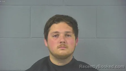 Mugshot of Austin Joseph Matthew Miller booked in Hancock County, Indiana on October 6, 2026