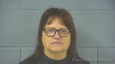Mugshot of Kimberly Sue Moore booked in Hancock County, Indiana on October 11, 2026
