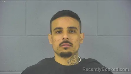 Mugshot of Ian Jakobo Valencia-Herrera booked in Hancock County, Indiana on October 16, 2026