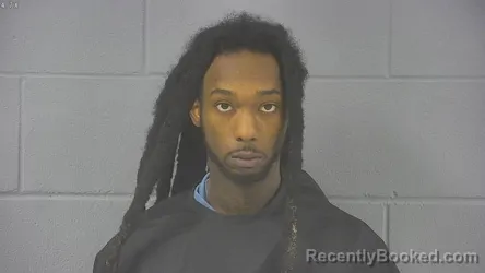 Mugshot of Devon Deontae Woods booked in Hancock County, Indiana on October 18, 2026