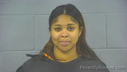 Mugshot of Aunya Brion Heater booked in Hancock County, Indiana on October 19, 2026