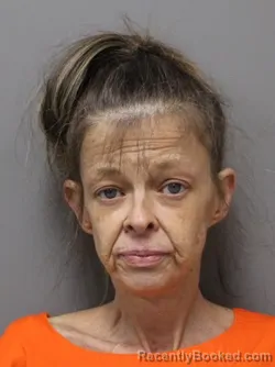 Mugshot of GINGER KAY KINDER booked in Hendricks County, Indiana on May 15, 2026