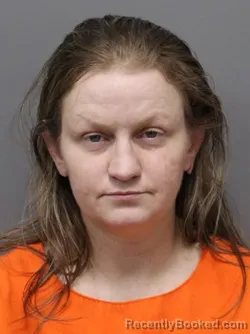 Mugshot of Katherine Eileen Hutson booked in Hendricks County, Indiana on October 23, 2026
