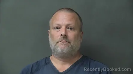 Mugshot of Aaron Eugene George booked in Howard County, Indiana on August 17, 2026