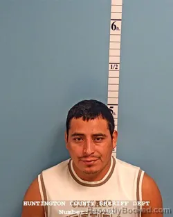 Mugshot of Mateo Lucas Torrez booked in Huntington County, Indiana on August 31, 2026