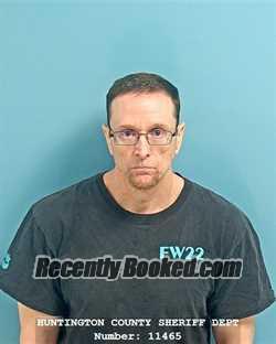 Booking photo from Huntington County, Indiana