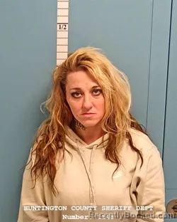 Mugshot of JESSICA MAE BUTCHER booked in Huntington County, Indiana on May 14, 2026