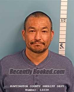 Booking photo from Huntington County, Indiana