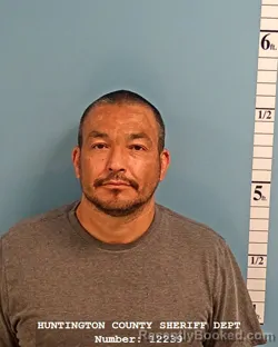 Mugshot of JUAN ANDRES MARTINEZ booked in Huntington County, Indiana on April 21, 2026