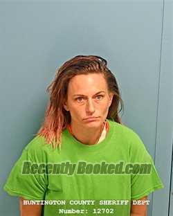 Booking photo from Huntington County, Indiana