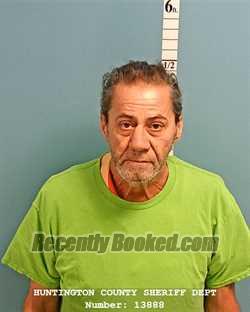 Booking photo from Huntington County, Indiana