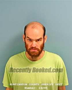 Booking photo from Huntington County, Indiana