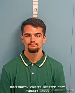 Mugshot of DUSTIN PARKER CRAWFORD booked in Huntington County, Indiana on August 2, 2026