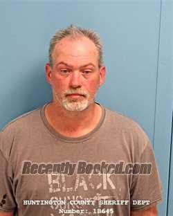 Booking photo from Huntington County, Indiana