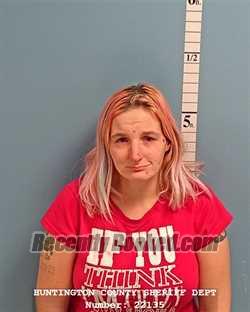 Booking photo from Huntington County, Indiana