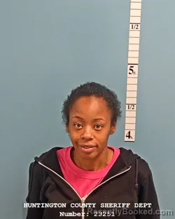 Mugshot of ESSENCE RODNEA BYNUM booked in Huntington County, Indiana on April 9, 2026