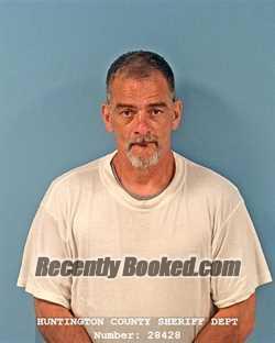 Booking photo from Huntington County, Indiana