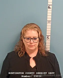 Mugshot of JENNIFER JEAN DANIELEWICZ booked in Huntington County, Indiana on May 11, 2026