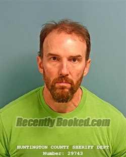 Booking photo from Huntington County, Indiana