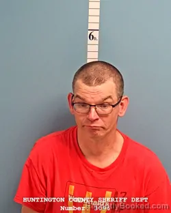 Mugshot of Toby Michael Warpup booked in Huntington County, Indiana on September 11, 2026