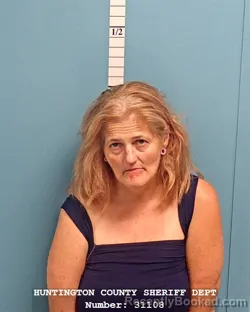 Mugshot of DINAH LYNN WORKMAN booked in Huntington County, Indiana on August 5, 2026