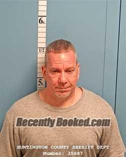 Booking photo from Huntington County, Indiana