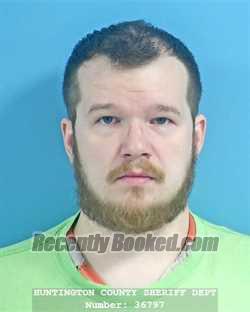 Booking photo from Huntington County, Indiana