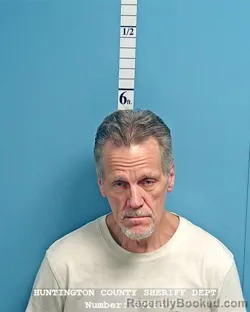Mugshot of Robert Lee King booked in Huntington County, Indiana on August 18, 2026