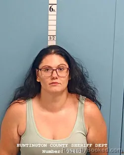 Mugshot of KAYLA SUE ANNA LYDA booked in Huntington County, Indiana on July 13, 2026