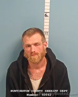 Mugshot of JERRON MIKLE JACKSON booked in Huntington County, Indiana on April 8, 2026