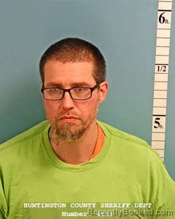 Mugshot of DAVID W BROXON booked in Huntington County, Indiana on April 21, 2026