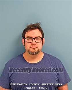 Booking photo from Huntington County, Indiana