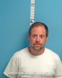 Mugshot of Clinton Maxwell Geist booked in Huntington County, Indiana on August 31, 2026