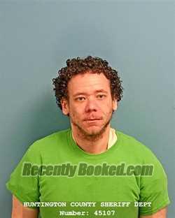 Booking photo from Huntington County, Indiana