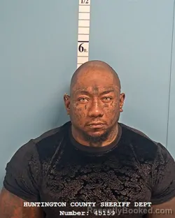Mugshot of IVAN CLIFFTON DUNBAR booked in Huntington County, Indiana on July 13, 2026