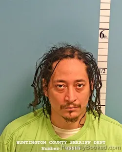 Mugshot of ANTWON LASHAUN PABON booked in Huntington County, Indiana on May 15, 2026