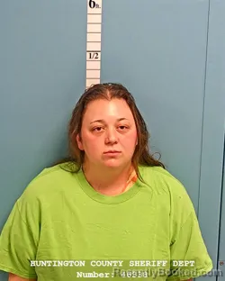 Mugshot of NATASHA MARIE LANEY booked in Huntington County, Indiana on August 3, 2026