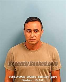 Booking photo from Huntington County, Indiana