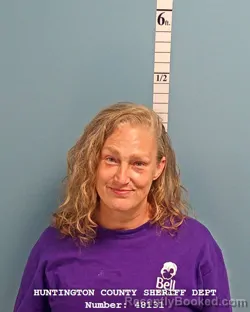 Mugshot of ERICKA LEE SHACKELFORD booked in Huntington County, Indiana on May 14, 2026