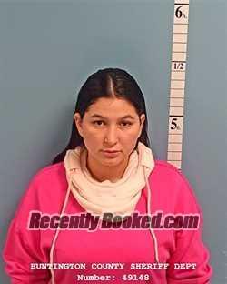 Booking photo from Huntington County, Indiana