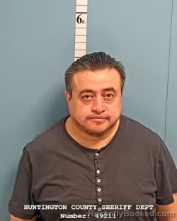 Mugshot of MARIN ERNESTO CERDA RESENDEZ booked in Huntington County, Indiana on April 10, 2026