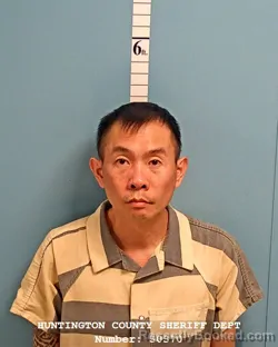 Mugshot of HUY HOANG NGUYEN booked in Huntington County, Indiana on May 11, 2026
